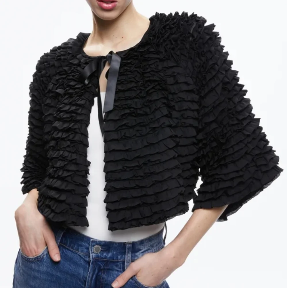 ALICE + OLIVIA Ruffle Jacket - Picture 1 of 7